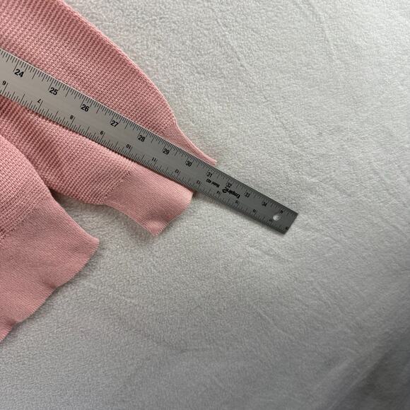 J Crew Sweater mens XL Pink Cotton Seed Stitch Lightweight Crew Preppy NEW - Picture 5 of 7